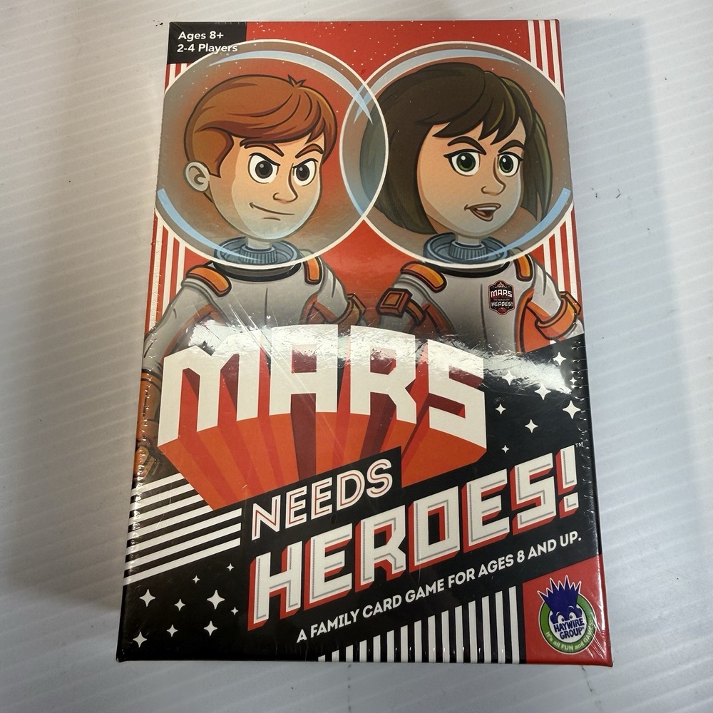 Mars Needs Heroes! Card Game By The Haywire Group Ages 8+, 2-4 Players Fun NEW